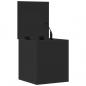 Preview: Truhe Schwarz 40x42x46 cm Holzwerkstoff