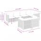 Preview: 7-tlg. Garten-Sofagarnitur mit Kissen Grau Poly Rattan