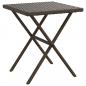 Preview: Sonnenliegen 2 Stk. mit Tisch Braun Poly Rattan