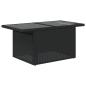 Preview: 10-tlg. Garten-Sofagarnitur mit Kissen Schwarz Poly Rattan