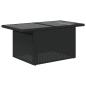 Preview: 7-tlg. Garten-Sofagarnitur mit Kissen Schwarz Poly Rattan