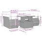 Preview: 7-tlg. Garten-Sofagarnitur mit Kissen Schwarz Poly Rattan