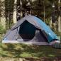Preview: ARDEBO.de - Kuppel-Campingzelt 4 Personen Blau Wasserdicht