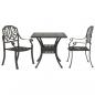 Preview: ARDEBO.de - 3-tlg. Bistro-Set Bronzen Aluminiumguss