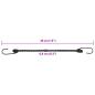 Preview: Gummiseile Reflektierend mit Haken 10 Stk. 38 cm