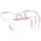 Preview: Couchtisch Betongrau 100x55x40 cm Holzwerkstoff