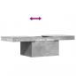 Preview: Couchtisch Betongrau 100x55x40 cm Holzwerkstoff