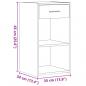 Preview: Nachttische 2 Stk. Sonoma-Eiche 35x34x65 cm Holzwerkstoff