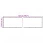 Preview: Garten-Sichtschutz Weiß 500x75 cm PVC