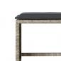 Preview: 6-tlg. Garten-Sofagarnitur mit Kissen Hellgrau Poly Rattan