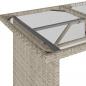 Preview: 6-tlg. Garten-Sofagarnitur mit Kissen Hellgrau Poly Rattan