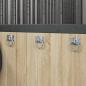 Preview: ARDEBO.de - Anbinderinge mit Platten 3 Stk. Silbern Stahl