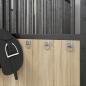 Preview: Anbinderinge mit Platten 3 Stk. Silbern Stahl