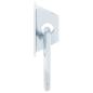 Preview: Anbinderinge mit Platten 3 Stk. Silbern Stahl
