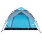Preview: Kuppel-Campingzelt 4 Personen Blau Quick Release