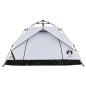 Preview: Kuppel-Campingzelt 3 Personen Weiß Verdunkelt Quick Release