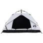 Preview: Kuppel-Campingzelt 3 Personen Weiß Verdunkelt Quick Release