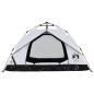 Preview: Kuppel-Campingzelt 3 Personen Weiß Verdunkelt Quick Release