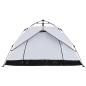 Preview: Kuppel-Campingzelt 3 Personen Weiß Verdunkelt Quick Release