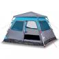 Preview: Kuppel-Campingzelt 4 Personen Blau Quick Release