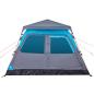 Preview: Kuppel-Campingzelt 4 Personen Blau Quick Release