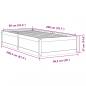 Preview: Massivholzbett ohne Matratze Wachsbraun 90x200 Kiefernholz