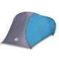 Preview: Kuppel-Campingzelt 4 Personen Blau Wasserdicht