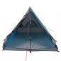 Preview: Camping-Keilzelt 2 Personen Blau Wasserdicht