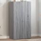 Preview: ARDEBO.de - Aktenschrank Grau Sonoma 60x32x115 cm Holzwerkstoff