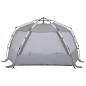 Preview: Strandzelt 3 Personen Grau Quick Release Wasserdicht