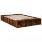 Preview: Bettgestell Räuchereiche 135x190 cm Holzwerkstoff