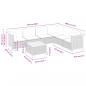 Preview: 7-tlg. Garten-Sofagarnitur mit Kissen Schwarz Poly Rattan