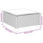 Preview: 6-tlg. Garten-Sofagarnitur mit Kissen Schwarz Poly Rattan