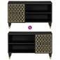 Preview: TV-Schrank 80x31,5x46 cm Massivholz Mango