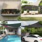 Preview: ARDEBO.de - Sonnensegel 160 g/m² Schwarz 5x6 m HDPE