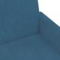 Preview: Schlafsofa 2-Sitzer mit Fußhocker Blau Samt