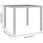 Preview: 3-tlg. Bistro-Set mit Kissen Schwarz Poly Rattan und Akazie