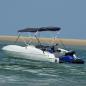 Preview: ARDEBO.de - 4-Bow Bimini-Top mit Seitenteilen 243x(230-244)x137 cm