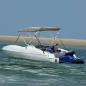 Preview: ARDEBO.de - 3-Bow Bimini-Top mit Seitenteilen 183x(185-198)x137 cm