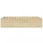 Preview: Bettgestell Sonoma-Eiche 140x190 cm Holzwerkstoff