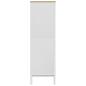 Preview: Kleiderschrank FLORO Weiß 77x53x171 cm Massivholz Kiefer