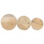 Preview: Beistelltische Fass-Design 3 Stk. Raues Massivholz Mango