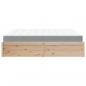 Preview: Bett mit Matratze 200x200 cm Massivholz Kiefer