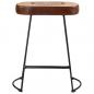 Preview: Barhocker 2 Stk. Dunkelbraun 40x29,5x53 cm