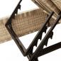 Preview: Doppel-Sonnenliege mit Auflagen Beige Poly Rattan