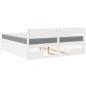 Preview: Bett mit Schubladen und Matratze Weiß 180x200 cm Massivholz