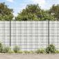 Preview: ARDEBO.de - Sichtschutzstreifen 2 Stk. Marmorkies-Optik Grau 35x0,19 m PVC