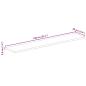 Preview: Tischplatte 140x20x3,8 cm Rechteckig Altholz Massiv