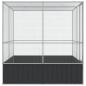 Preview: Voliere Silbern 211x207x212 cm Stahl