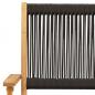 Preview: Gartenstühle 8 Stk. Klappbar Schwarz Massivholz Akazie